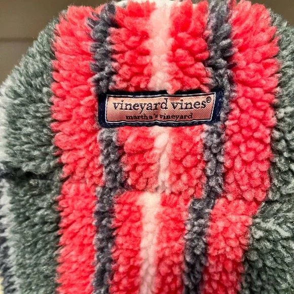 Vineyard Vines Multicolor Plaid Sherpa Hoodie - Picture 6 of 6